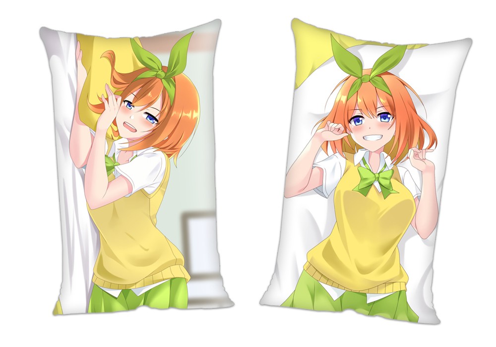 The Quintessential Quintuplets Nakano Yotsuba Anime 2Way Tricot Air Pillow With a Hole 35x55cm(13.7in x 21.6in)