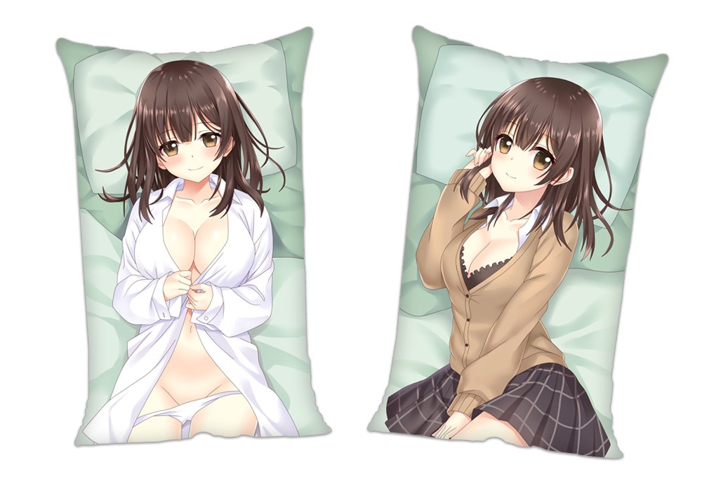 Higehiro Ogiwara Sayu Anime 2Way Tricot Air Pillow With a Hole 35x55cm(13.7in x 21.6in)