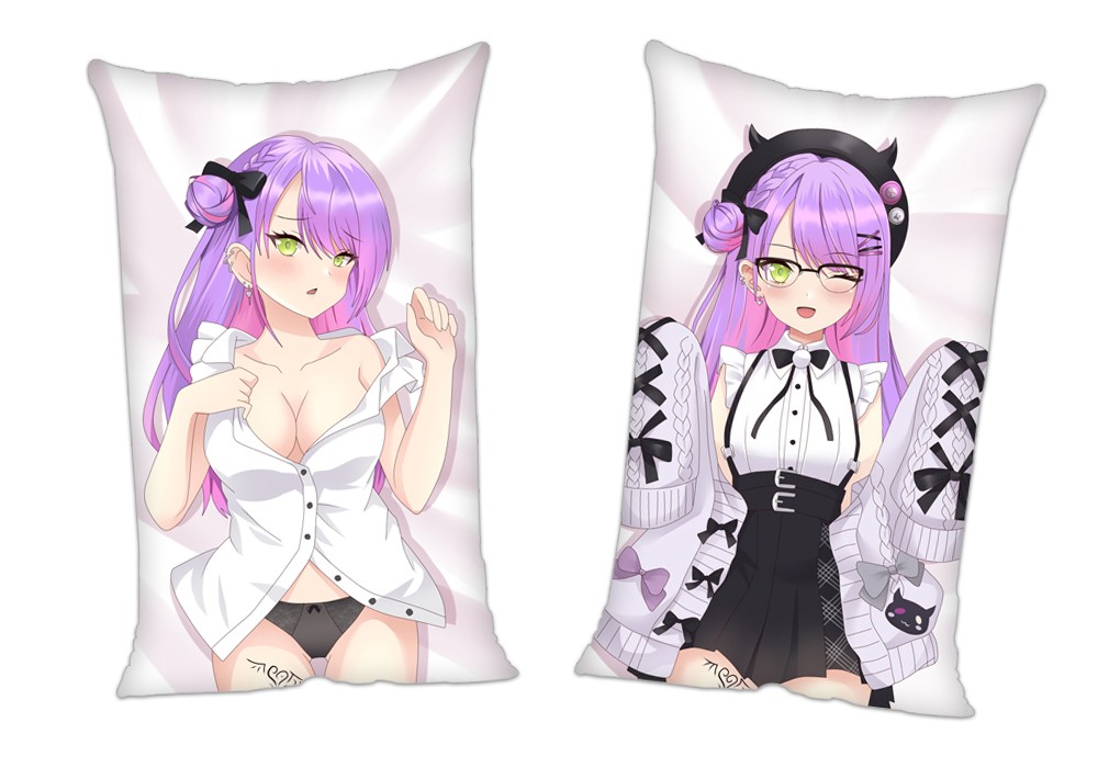 Virtual Youtuber Tokoyami Towa Anime 2Way Tricot Air Pillow With a Hole 35x55cm(13.7in x 21.6in)