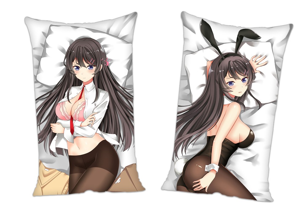 Rascal Does Not Dream of Bunny Girl Senpai Anime 2Way Tricot Air Pillow With a Hole 35x55cm(13.7in x 21.6in)