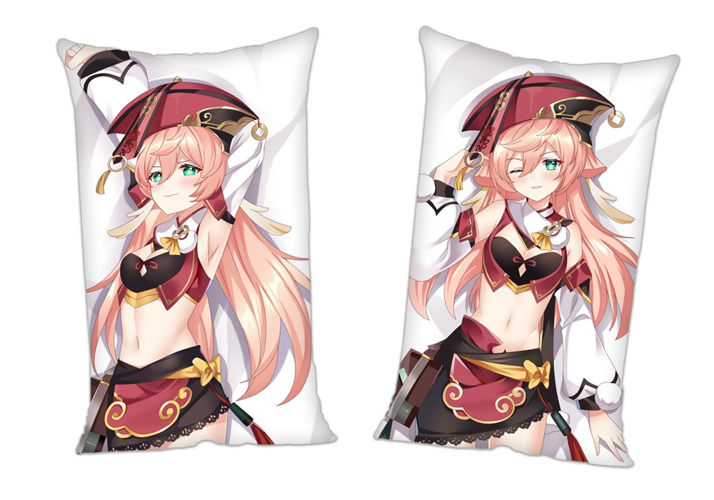 Genshin Impact Yan Fei Anime 2Way Tricot Air Pillow With a Hole 35x55cm(13.7in x 21.6in)