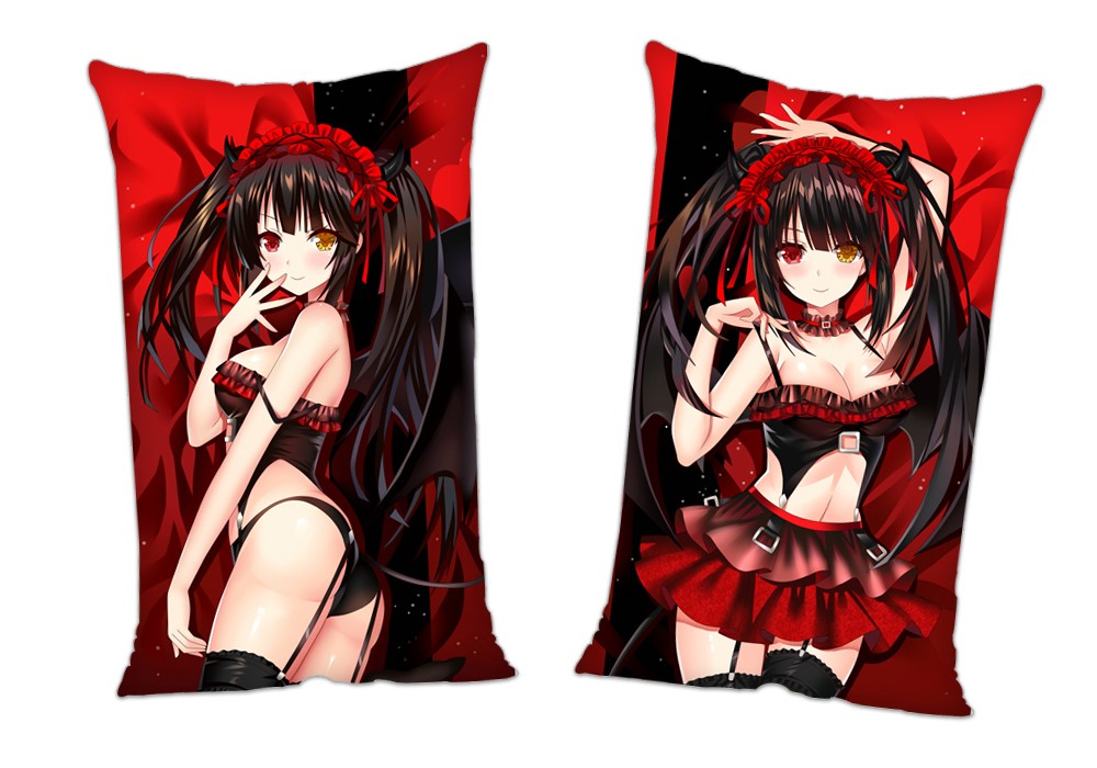 Date A Live Tokisaki Kurumi Nightmare Anime 2Way Tricot Air Pillow With a Hole 35x55cm(13.7in x 21.6in)