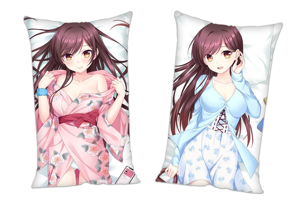 Kanojo Okarishimasu Mizuhara Chizuru Anime 2Way Tricot Air Pillow With a Hole 35x55cm(13.7in x 21.6in)