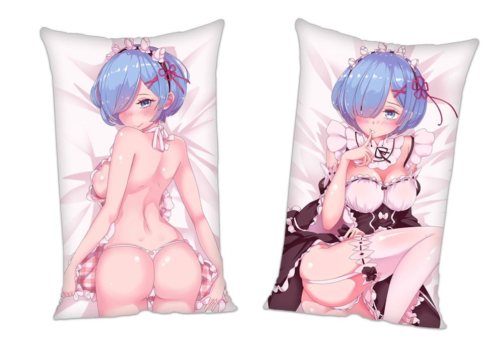 ReZero Rem Anime 2Way Tricot Air Pillow With a Hole 35x55cm(13.7in x 21.6in)