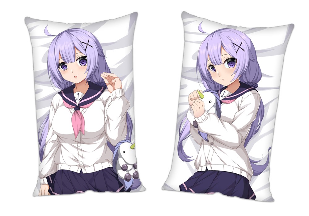 Azur Lane Unicorn Anime 2Way Tricot Air Pillow With a Hole 35x55cm(13.7in x 21.6in)