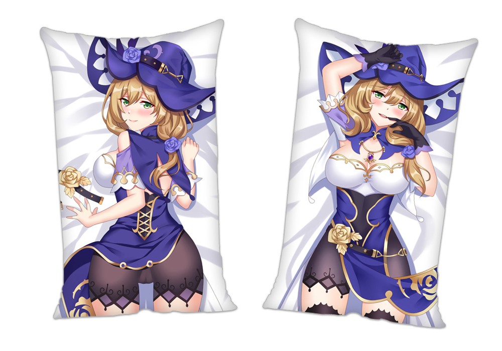 Genshin Impact Lisa Anime 2Way Tricot Air Pillow With a Hole 35x55cm(13.7in x 21.6in)