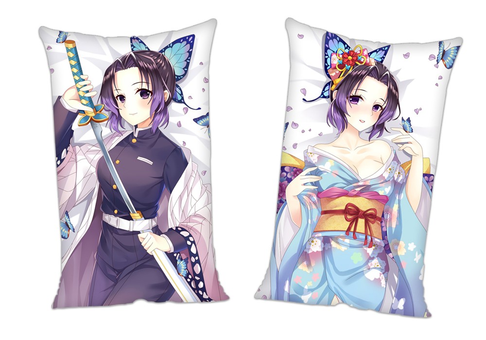 Demon Slayer Kimetsu no Yaiba Kochou Shinobu Anime 2Way Tricot Air Pillow With a Hole 35x55cm(13.7in x 21.6in)