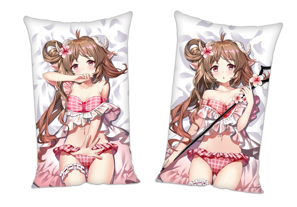 Arknights Eyjafjalla Anime 2Way Tricot Air Pillow With a Hole 35x55cm(13.7in x 21.6in)