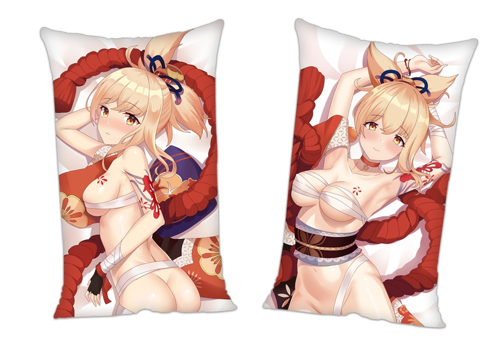 Genshin Impact YOIMIYA Anime 2Way Tricot Air Pillow With a Hole 35x55cm(13.7in x 21.6in)