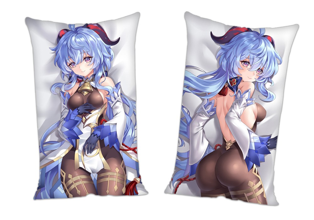 Ganyu Genshin Impact Anime 2Way Tricot Air Pillow With a Hole 35x55cm(13.7in x 21.6in)
