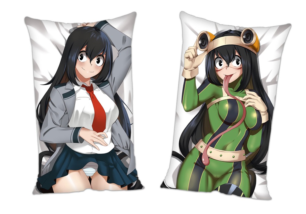 My Hero Academia Tsuyu Asui Froppy Anime 2Way Tricot Air Pillow With a Hole 35x55cm(13.7in x 21.6in)