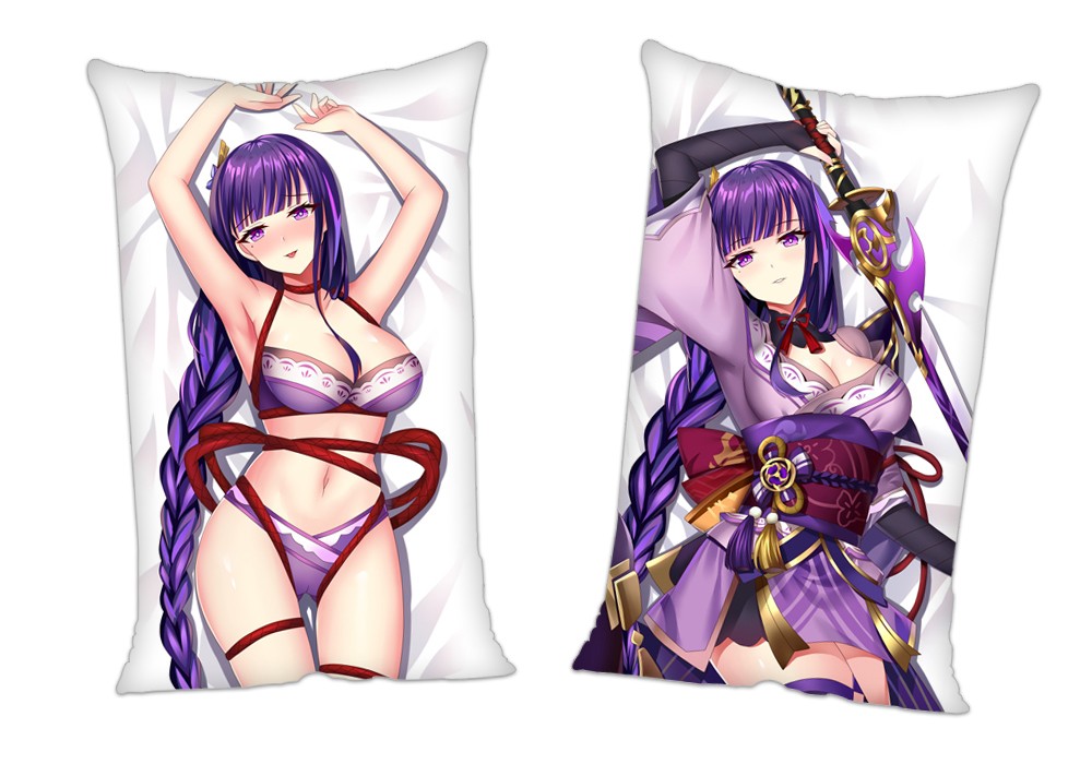 Genshin Impact Baal Anime 2Way Tricot Air Pillow With a Hole 35x55cm(13.7in x 21.6in)