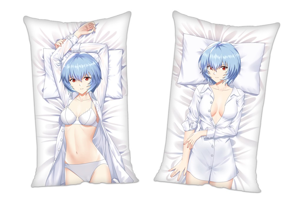 Neon Genesis Evangelion Rei Ayanami Anime 2Way Tricot Air Pillow With a Hole 35x55cm(13.7in x 21.6in)