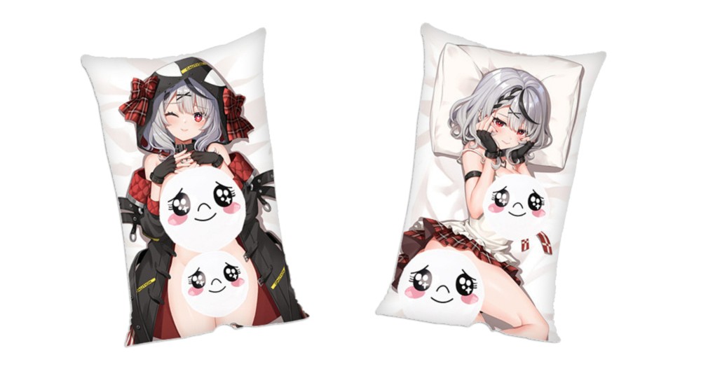 Virtual Youtuber Sakamata Chloe Anime 2Way Tricot Air Pillow With a Hole 35x55cm(13.7in x 21.6in)