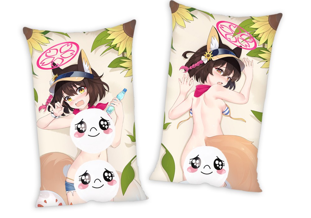 Blue Archive Kuda Izuna Anime Two Way Tricot Air Pillow With a Hole 35x55cm(13.7in x 21.6in)
