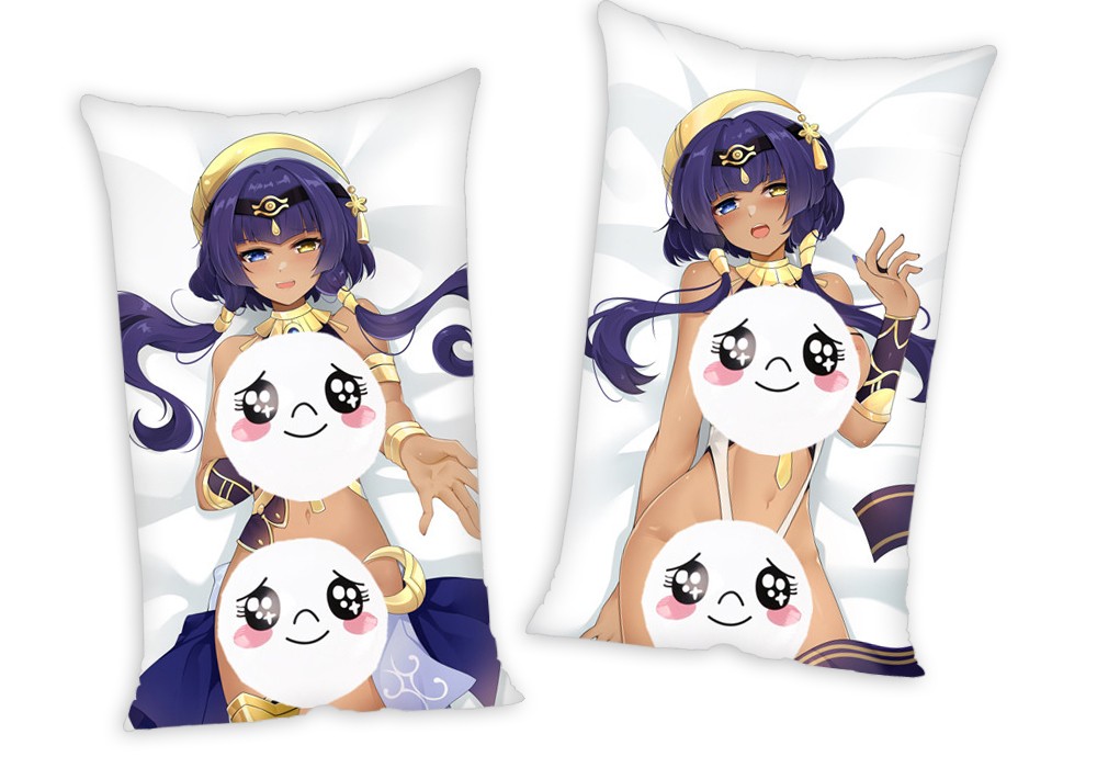 Genshin Impact Candace Anime Two Way Tricot Air Pillow With a Hole 35x55cm(13.7in x 21.6in)