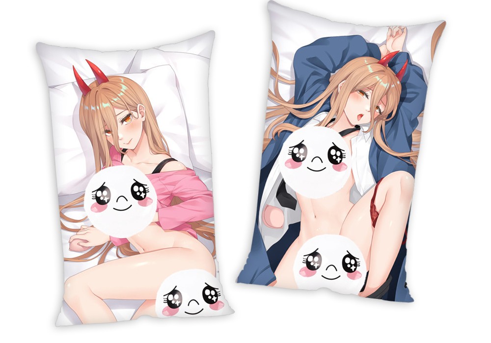 Chainsaw Man Power Anime Two Way Tricot Air Pillow With a Hole 35x55cm(13.7in x 21.6in)