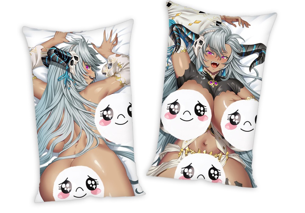 Granblue Fantasy Anime Two Way Tricot Air Pillow With a Hole 35x55cm(13.7in x 21.6in)