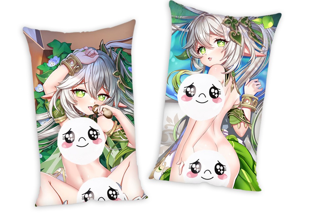 Genshin Impact Nahida Anime Two Way Tricot Air Pillow With a Hole 35x55cm(13.7in x 21.6in)