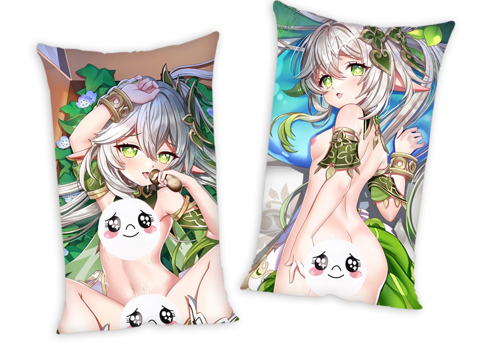 Genshin Impact Nahida Anime Two Way Tricot Air Pillow With a Hole 35x55cm(13.7in x 21.6in)