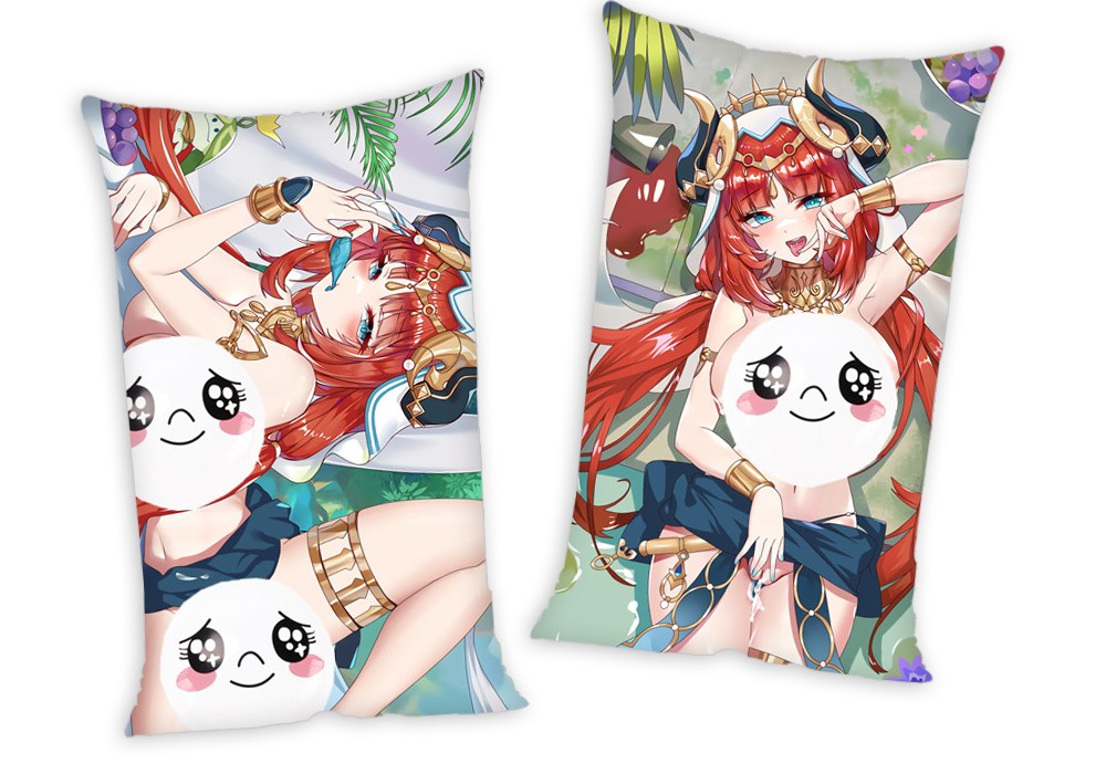 Genshin Impact Nilou Anime Two Way Tricot Air Pillow With a Hole 35x55cm(13.7in x 21.6in)