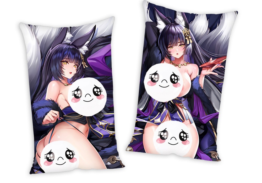 Azur Lane IJN Musashi Anime Two Way Tricot Air Pillow With a Hole 35x55cm(13.7in x 21.6in)