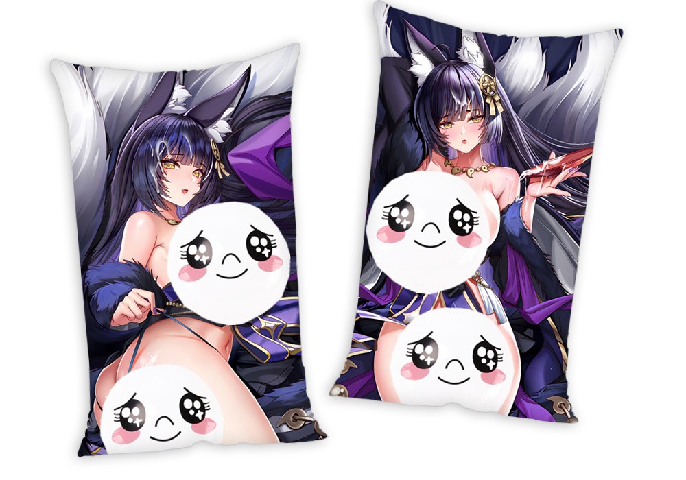 Azur Lane IJN Musashi Anime Two Way Tricot Air Pillow With a Hole 35x55cm(13.7in x 21.6in)