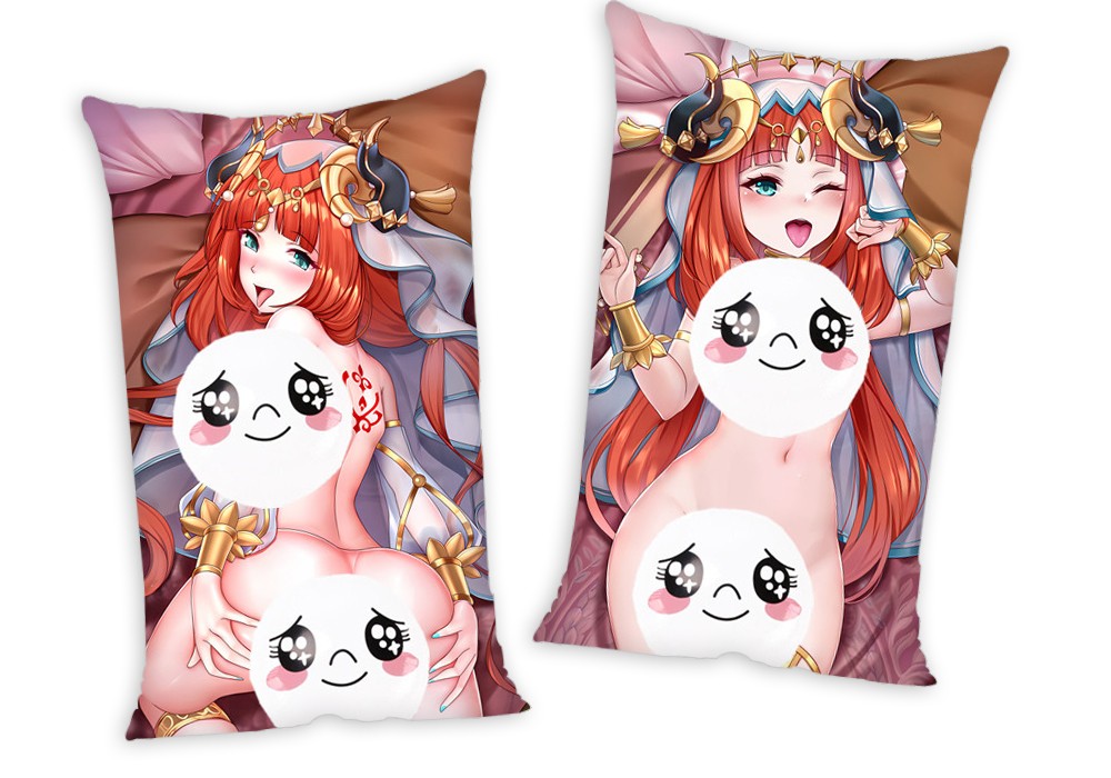 Genshin Impact Nilou Anime Two Way Tricot Air Pillow With a Hole 35x55cm(13.7in x 21.6in)