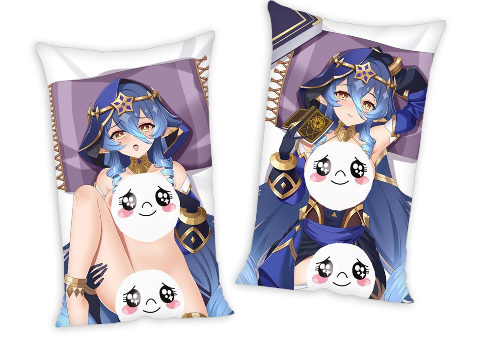 Genshin Impact Layla Anime Two Way Tricot Air Pillow With a Hole 35x55cm(13.7in x 21.6in)