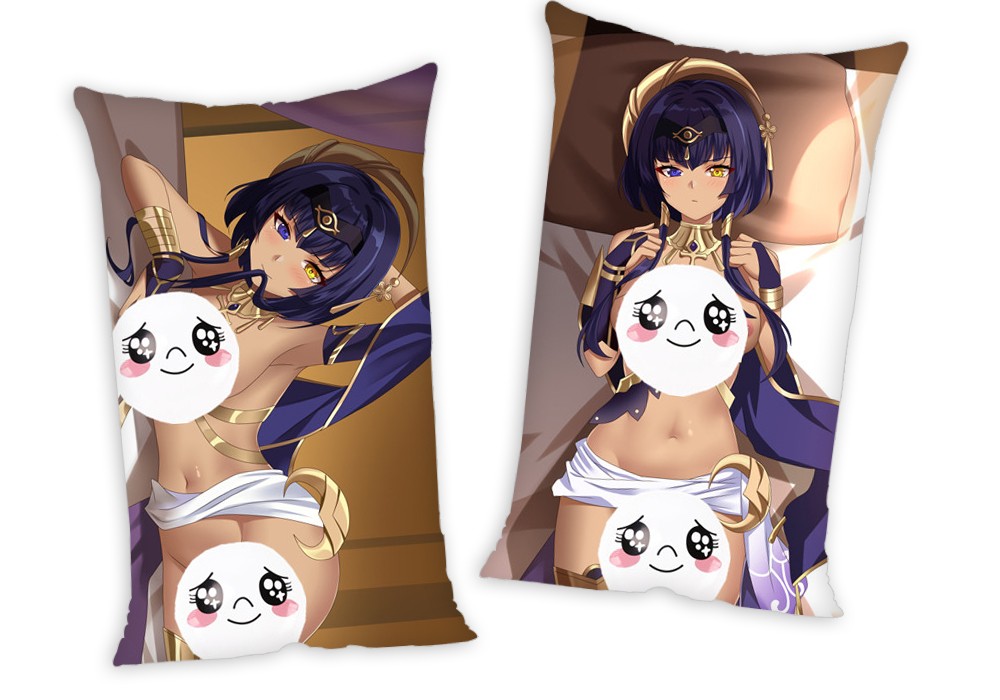 Genshin Impact Candace Anime Two Way Tricot Air Pillow With a Hole 35x55cm(13.7in x 21.6in)