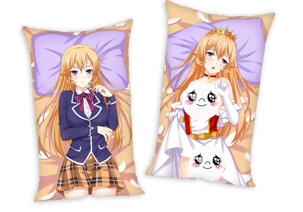 Food Wars Shokugeki no Soma Erina Nakiri Anime Two Way Tricot Air Pillow With a Hole 35x55cm(13.7in x 21.6in)