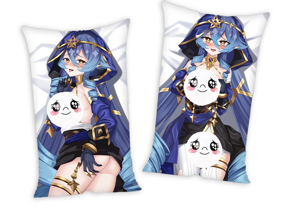 Genshin Impact Layla Anime Two Way Tricot Air Pillow With a Hole 35x55cm(13.7in x 21.6in)