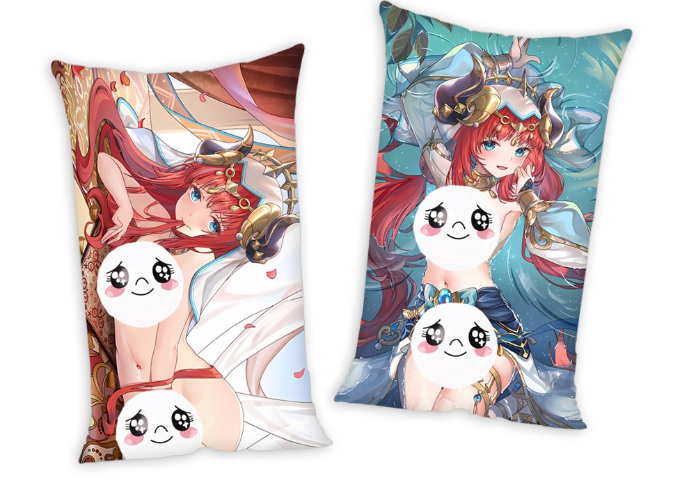 Genshin Impact Nilou Anime Two Way Tricot Air Pillow With a Hole 35x55cm(13.7in x 21.6in)