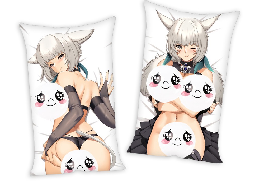 Final Fantasy Y shtola Rhul Anime Two Way Tricot Air Pillow With a Hole 35x55cm(13.7in x 21.6in)