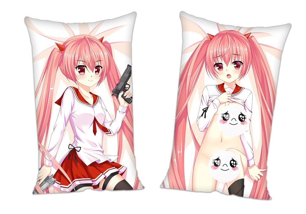 Aria the Scarlet Ammo Aria Holmes Kanzaki Anime 2Way Tricot Air Pillow With a Hole 35x55cm(13.7in x 21.6in)