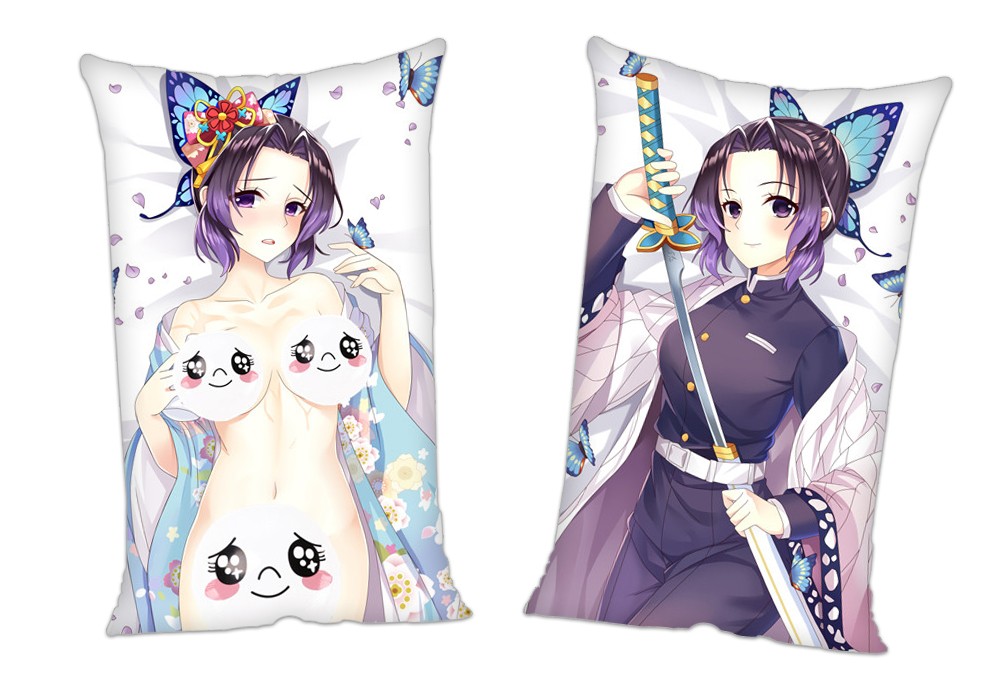 Demon Slayer Kimetsu no Yaiba Kochou Shinobu Anime 2Way Tricot Air Pillow With a Hole 35x55cm(13.7in x 21.6in)