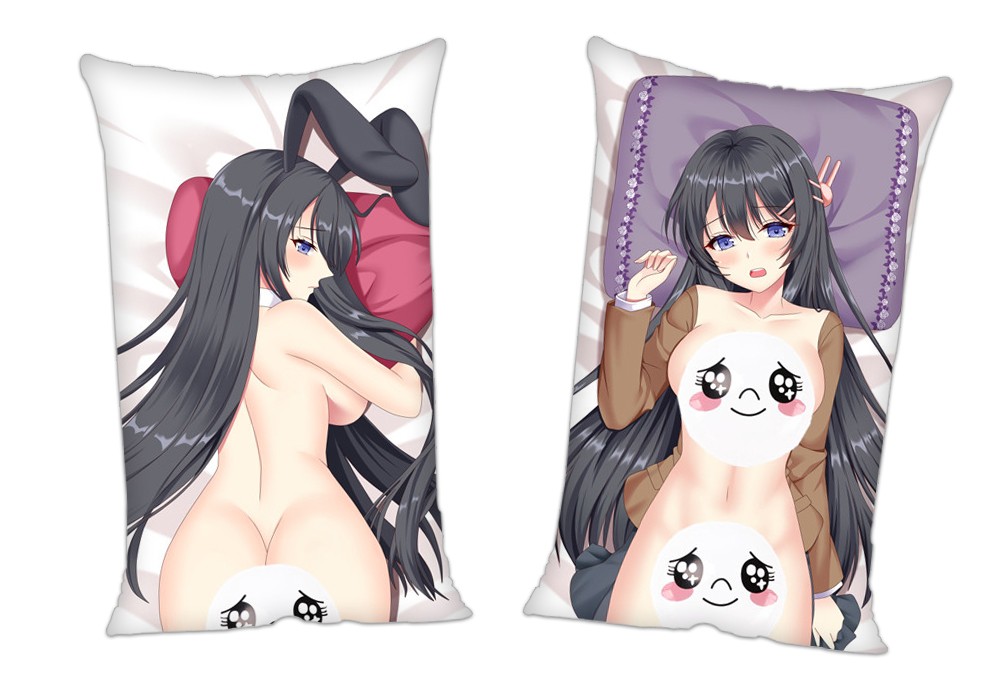 Rascal Does Not Dream of Bunny Girl Senpai Anime 2Way Tricot Air Pillow With a Hole 35x55cm(13.7in x 21.6in)