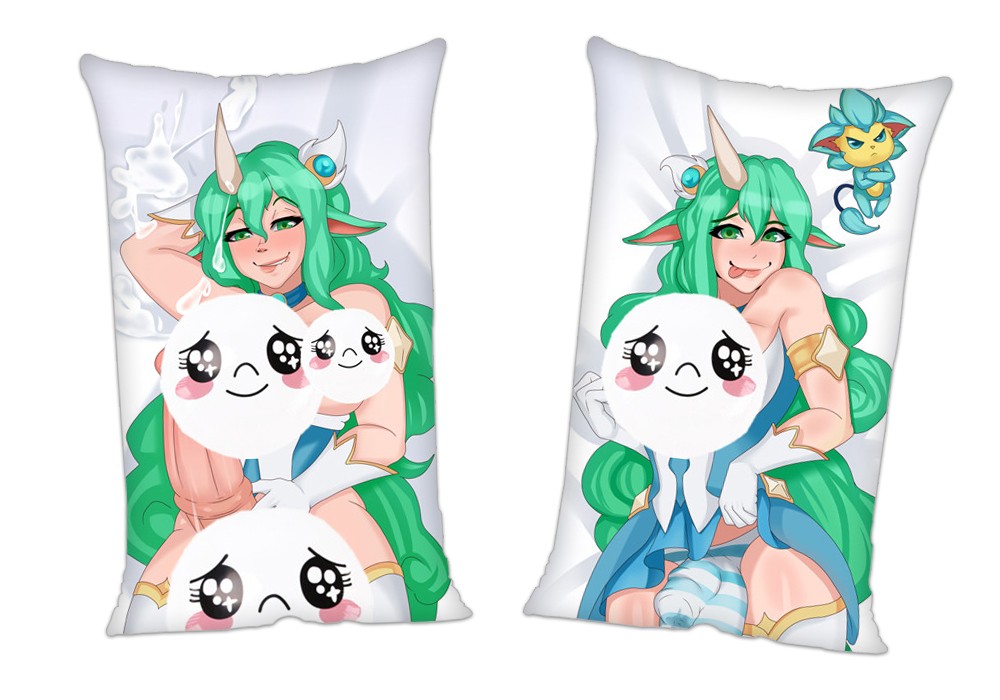 League of Legends Soraka Anime 2Way Tricot Air Pillow With a Hole 35x55cm(13.7in x 21.6in)
