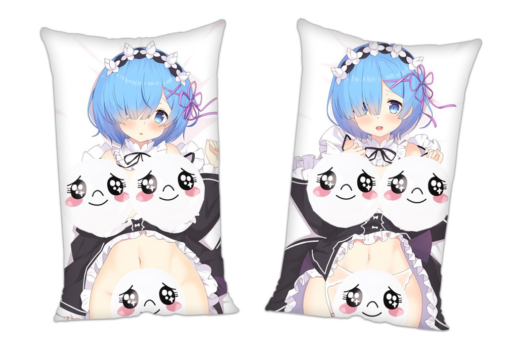 ReZero Rem Anime 2Way Tricot Air Pillow With a Hole 35x55cm(13.7in x 21.6in)