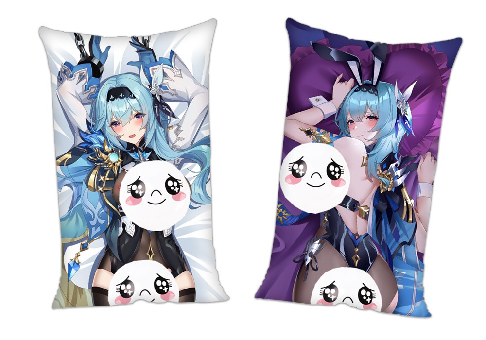 Genshin Impact Eula Anime 2Way Tricot Air Pillow With a Hole 35x55cm(13.7in x 21.6in)