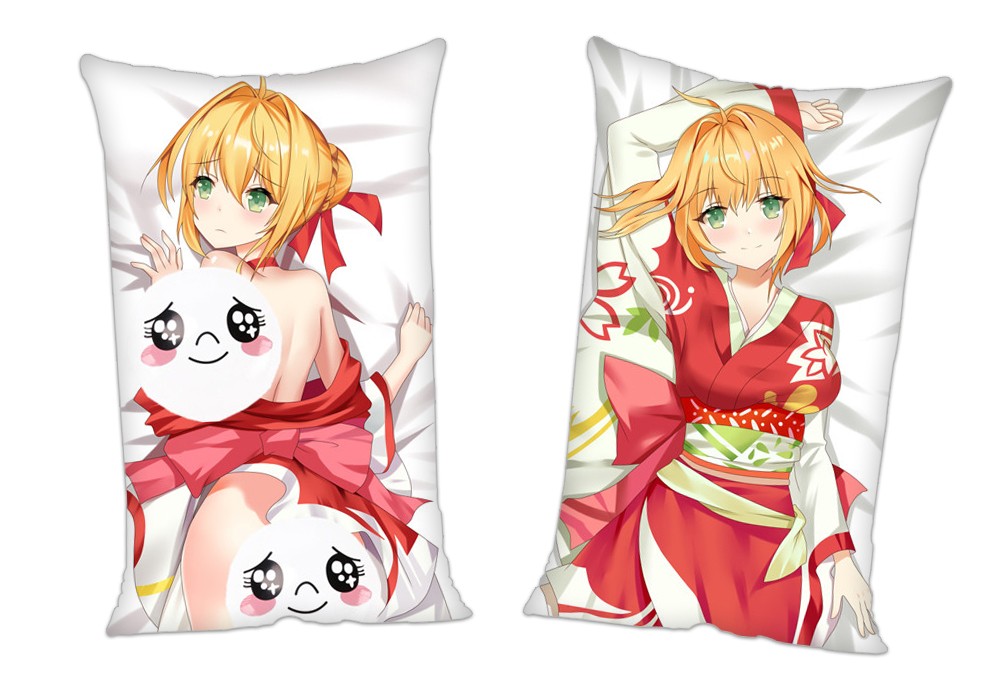 Fate Grand Order Saber Nero Anime 2Way Tricot Air Pillow With a Hole 35x55cm(13.7in x 21.6in)