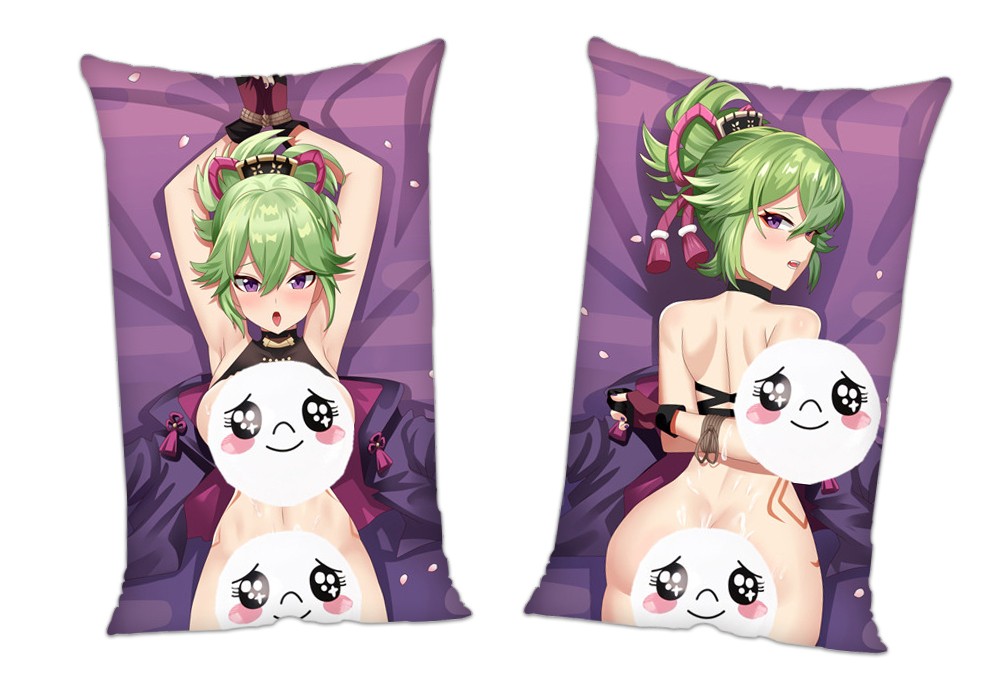 Genshin Impact Kuki Shinobu Anime 2Way Tricot Air Pillow With a Hole 35x55cm(13.7in x 21.6in)