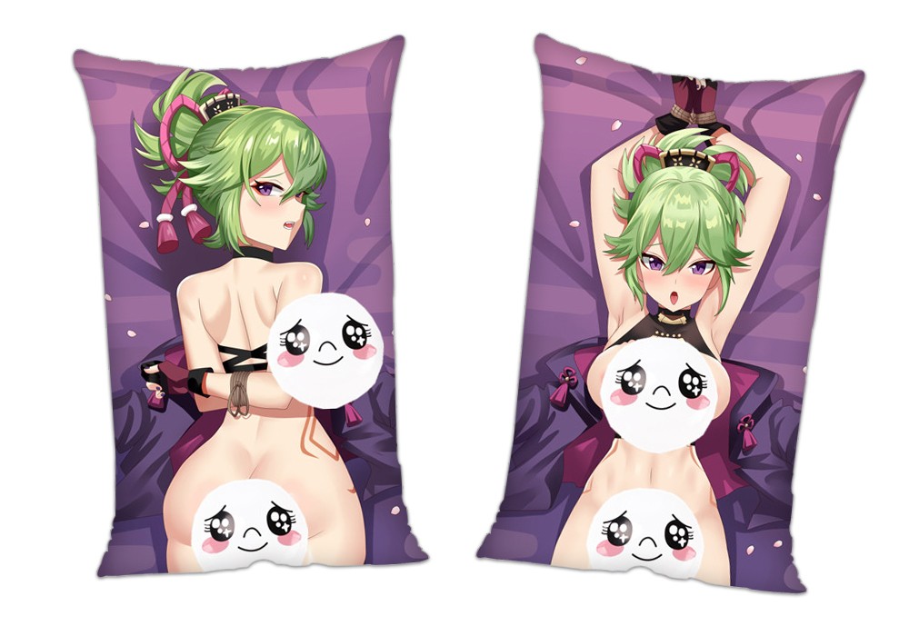 Genshin Impact Kuki Shinobu Anime 2Way Tricot Air Pillow With a Hole 35x55cm(13.7in x 21.6in)