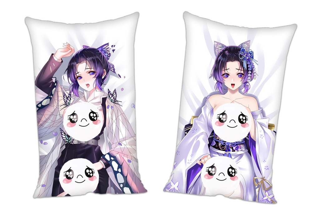 Demon Slayer Kimetsu no Yaiba Kochou Shinobu Anime 2Way Tricot Air Pillow With a Hole 35x55cm(13.7in x 21.6in)