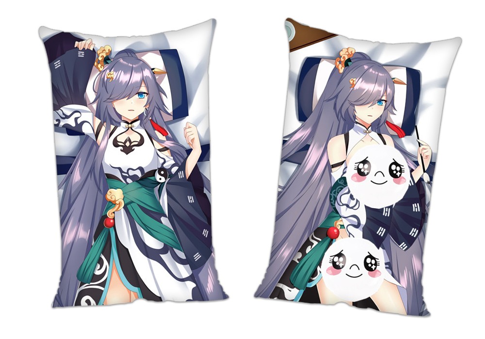 Honkai Impact 3rd Fuka Anime 2Way Tricot Air Pillow With a Hole 35x55cm(13.7in x 21.6in)