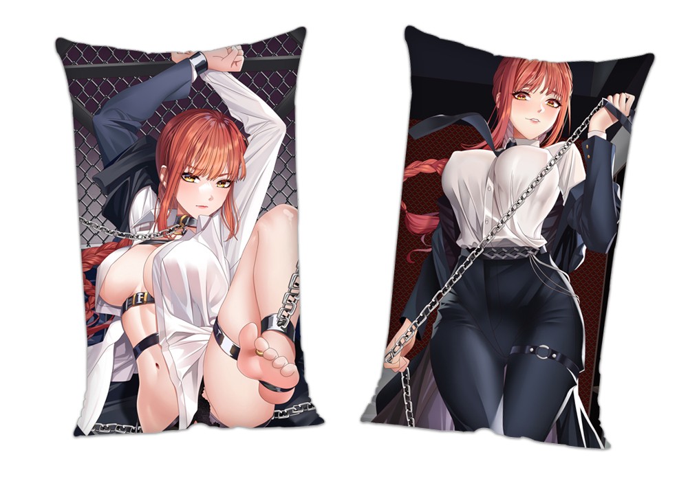 Chainsaw Man Makima Anime 2Way Tricot Air Pillow With a Hole 35x55cm(13.7in x 21.6in)