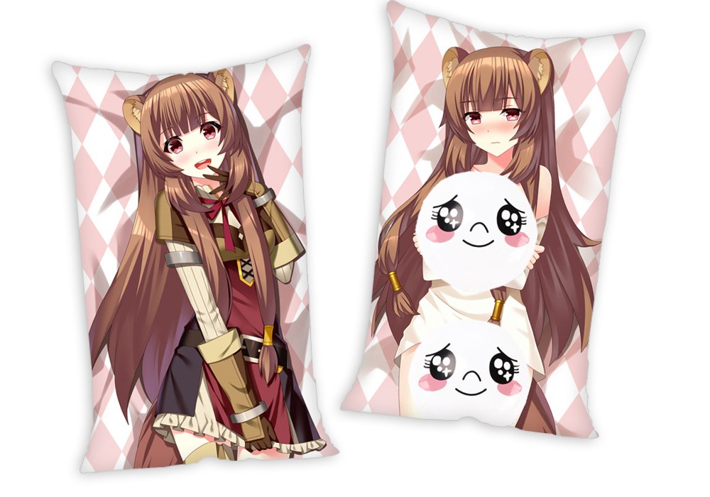 The Rising of the Shield Hero Raphtalia Anime Two Way Tricot Air Pillow With a Hole 35x55cm(13.7in x 21.6in)