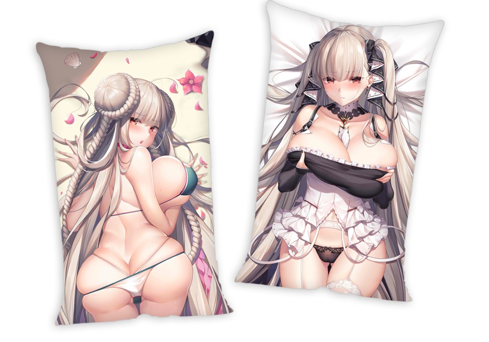 Azur Lane Formidable Anime Two Way Tricot Air Pillow With a Hole 35x55cm(13.7in x 21.6in)