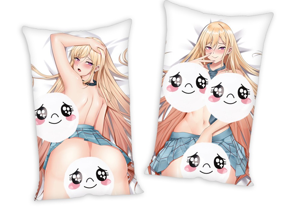 My Dress Up Darling Kitagawa Marin Anime Two Way Tricot Air Pillow With a Hole 35x55cm(13.7in x 21.6in)