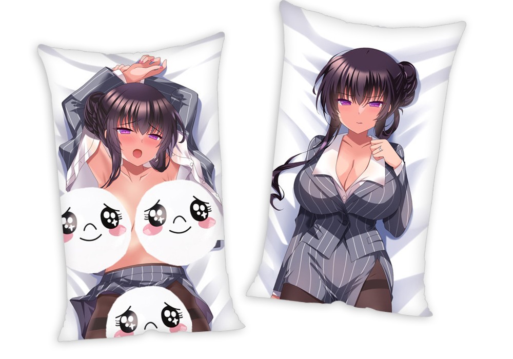 Ichiba Mocha Anime Two Way Tricot Air Pillow With a Hole 35x55cm(13.7in x 21.6in)